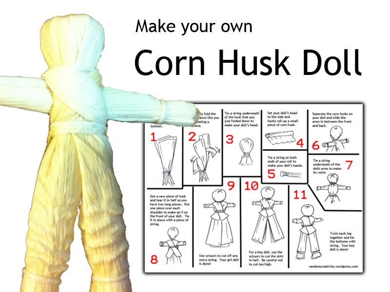 Free corn husk doll directions | randomcreativity